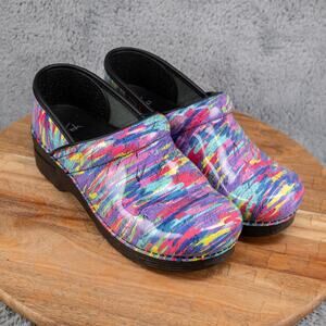 Dansko Multicolor Clogs Mule Slip On Shoes Women's 38 US 7.5